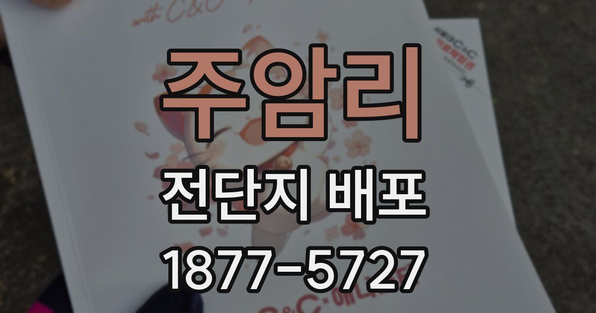 주암리 전단지 배포