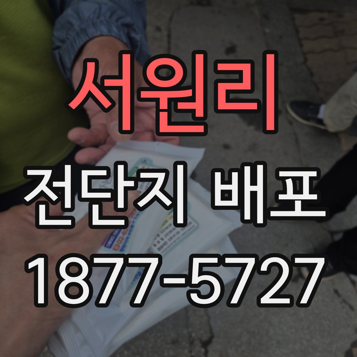 서원리 전단지 배포