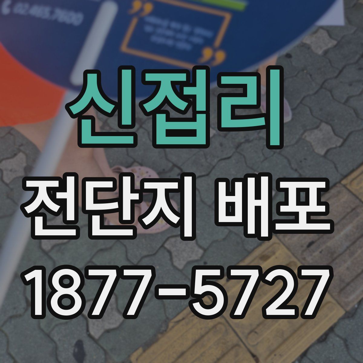 신접리 전단지 배포
