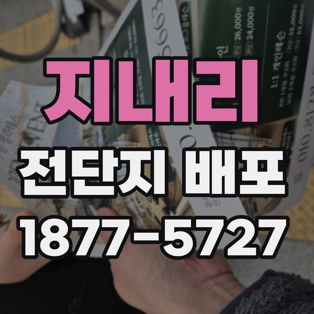 지내리 전단지 배포