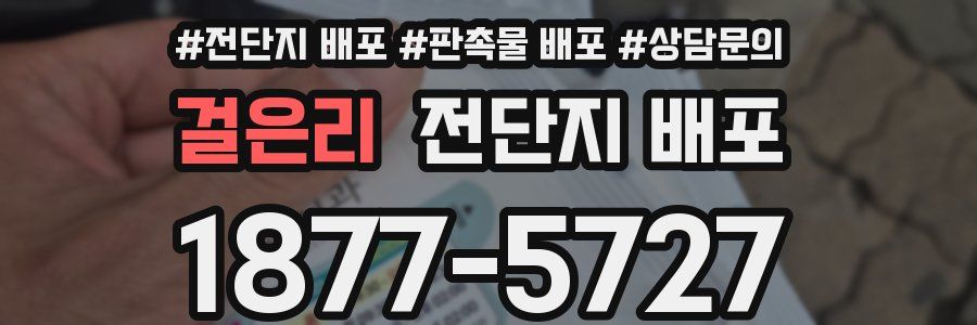 걸은리 전단지 배포