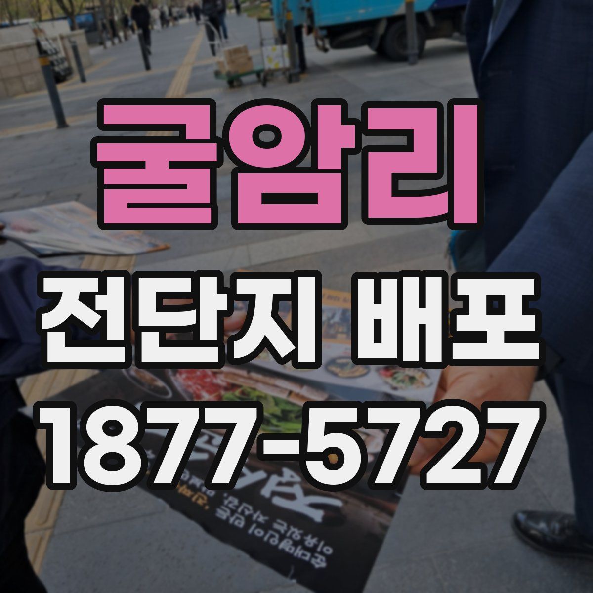 굴암리 전단지 배포