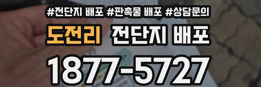 도전리 전단지 배포