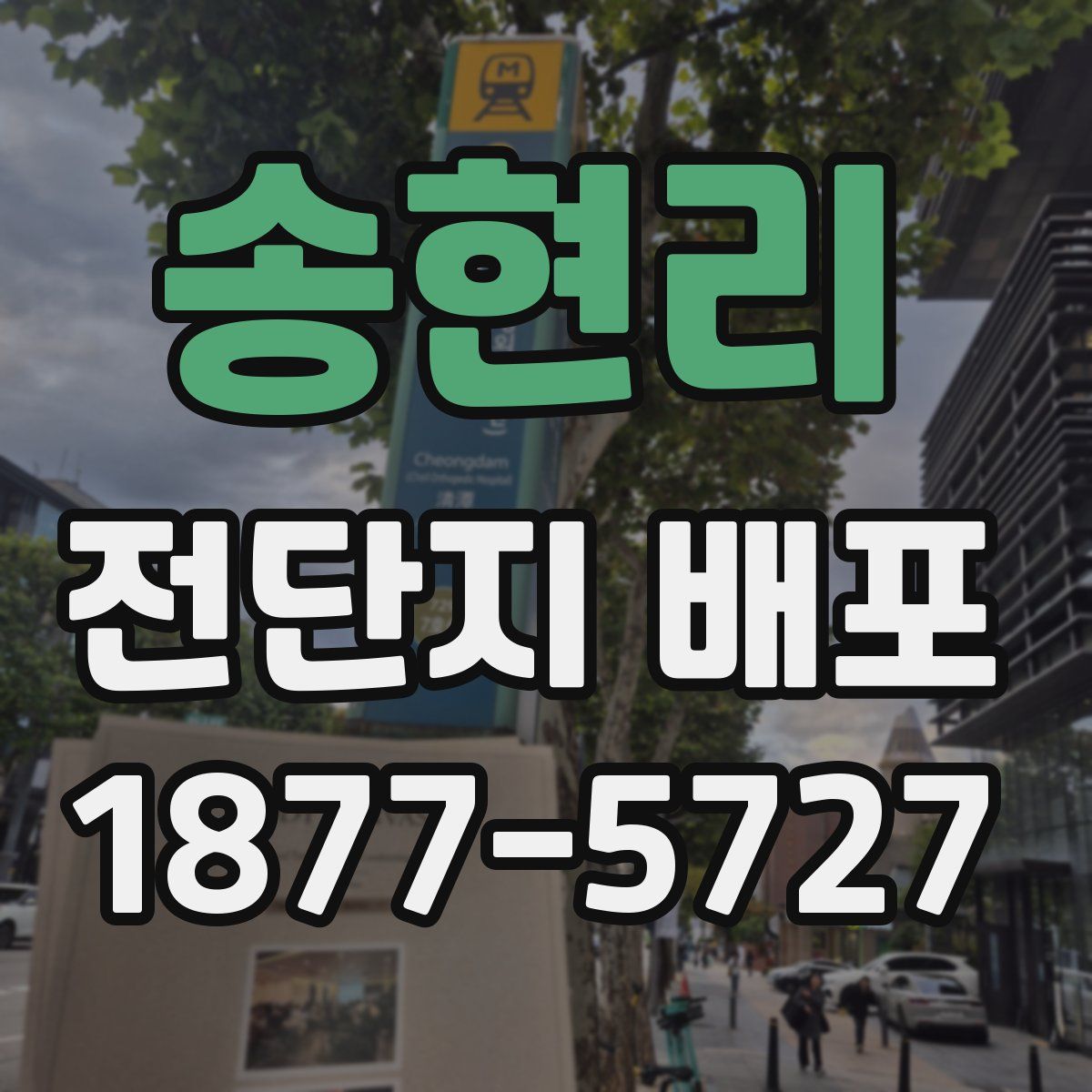 송현리 전단지 배포