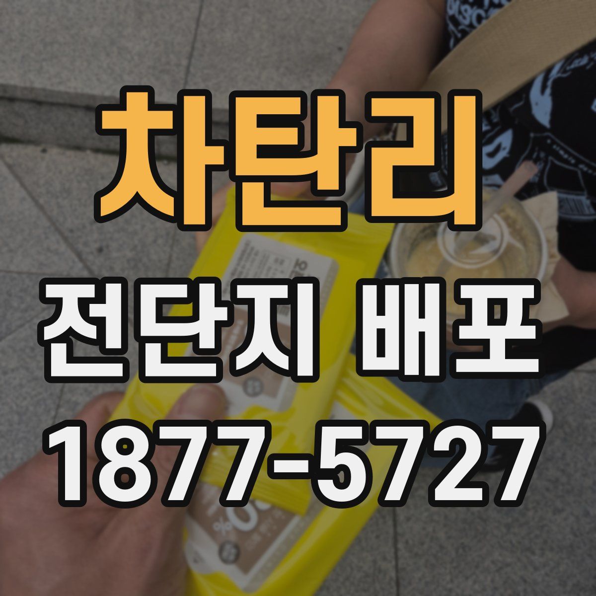 차탄리 전단지 배포