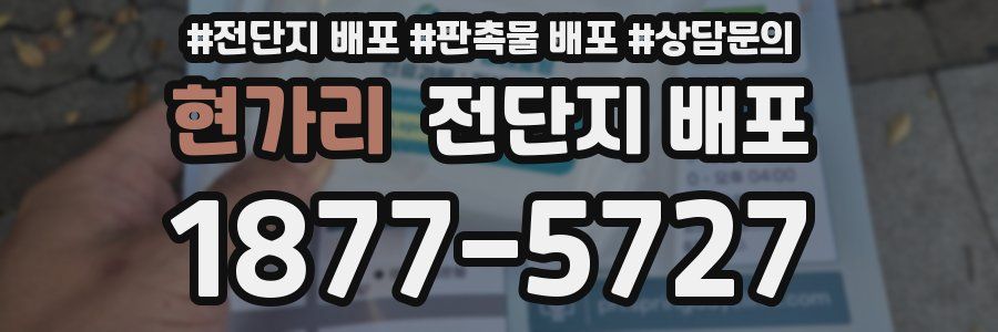 현가리 전단지 배포