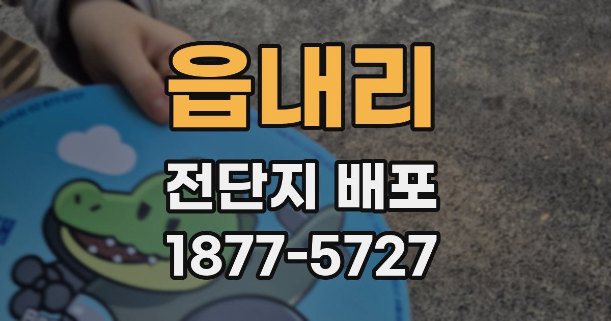 읍내리 전단지 배포
