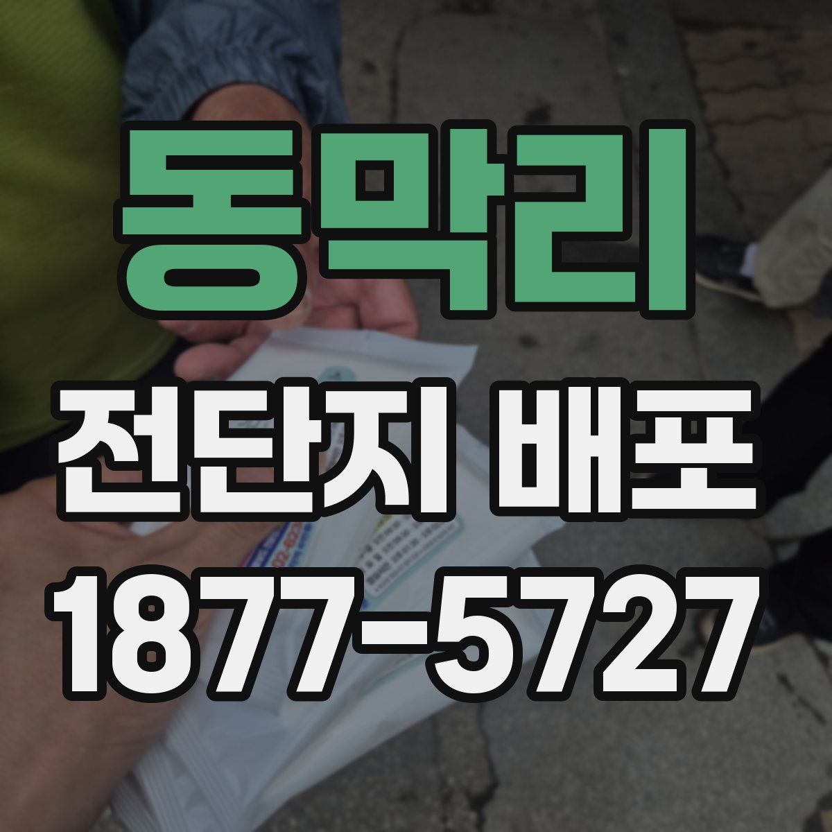 동막리 전단지 배포