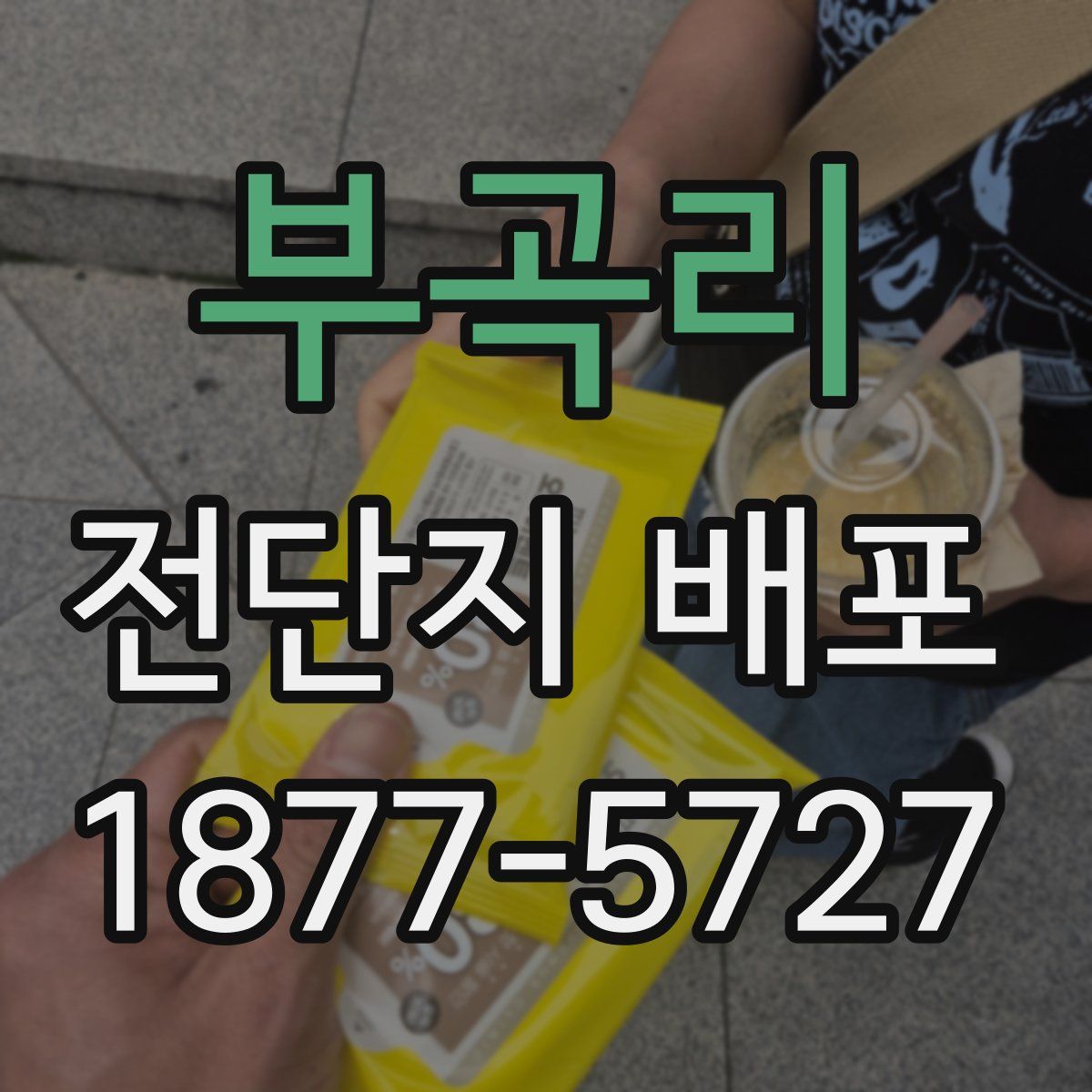 부곡리 전단지 배포