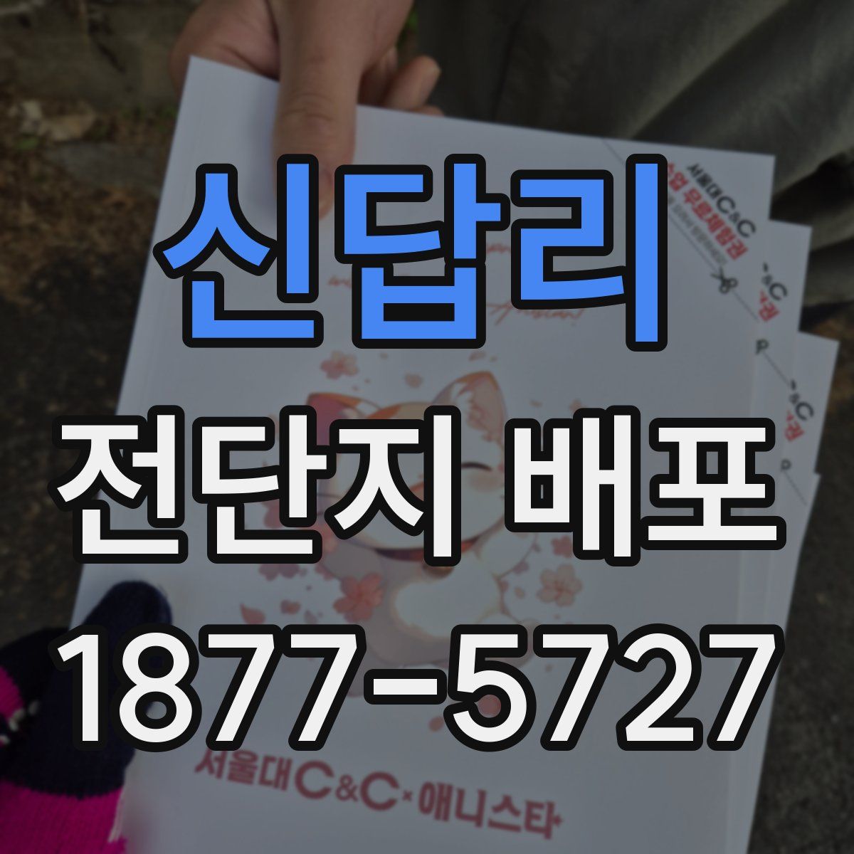 신답리 전단지 배포