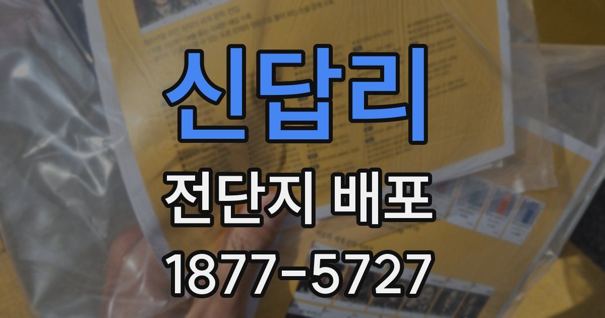 신답리 전단지 배포