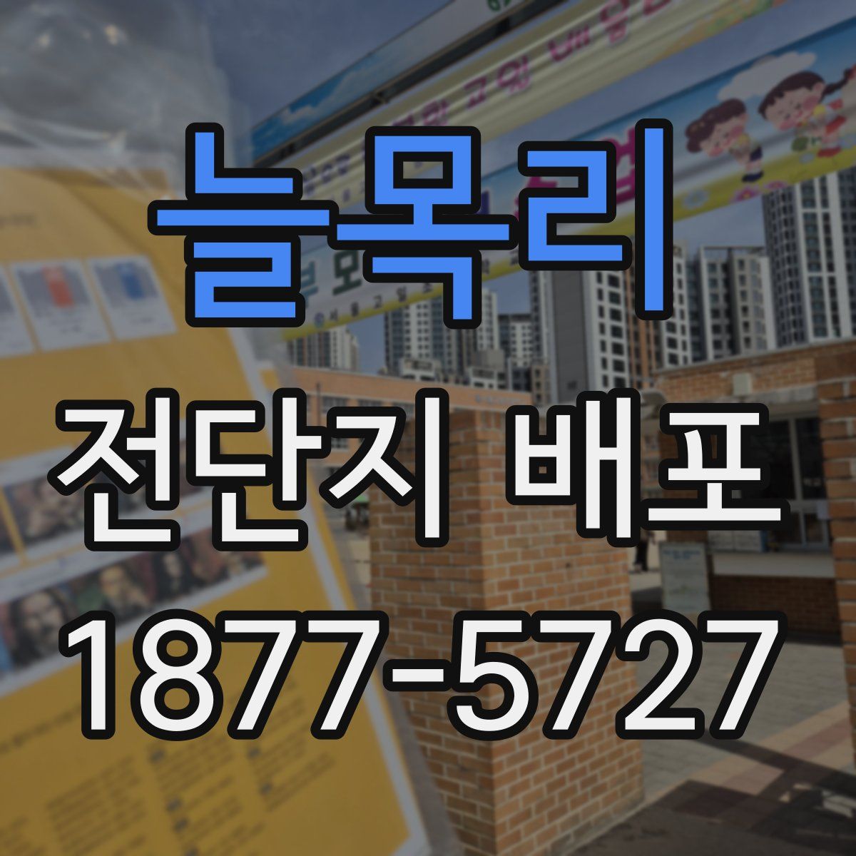 늘목리 전단지 배포