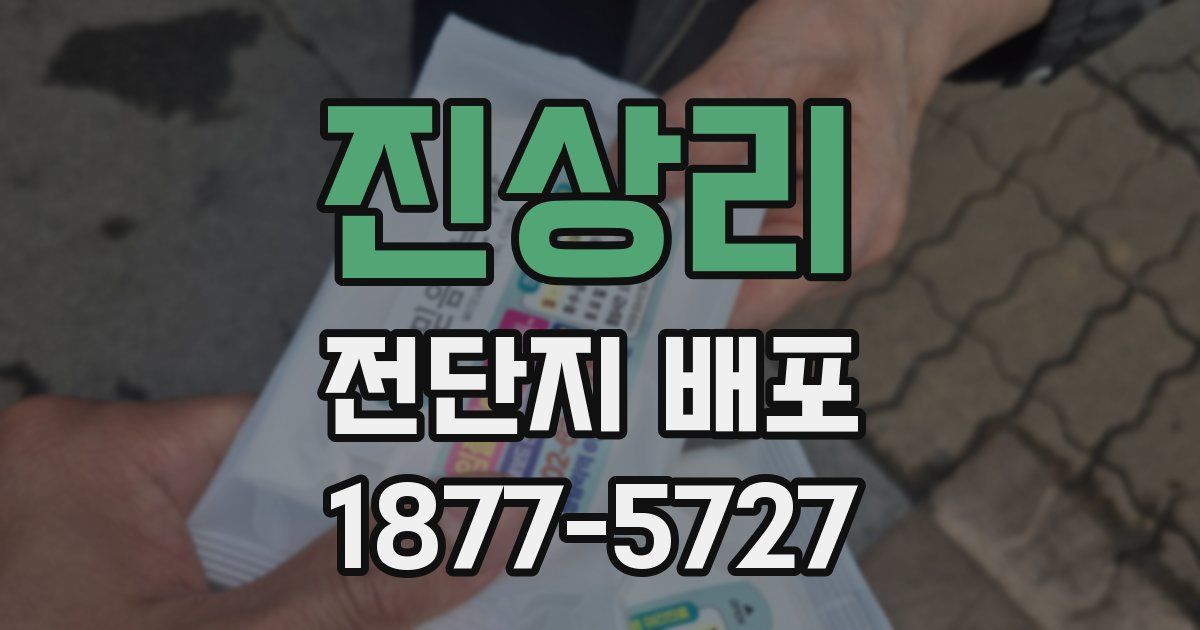 진상리 전단지 배포