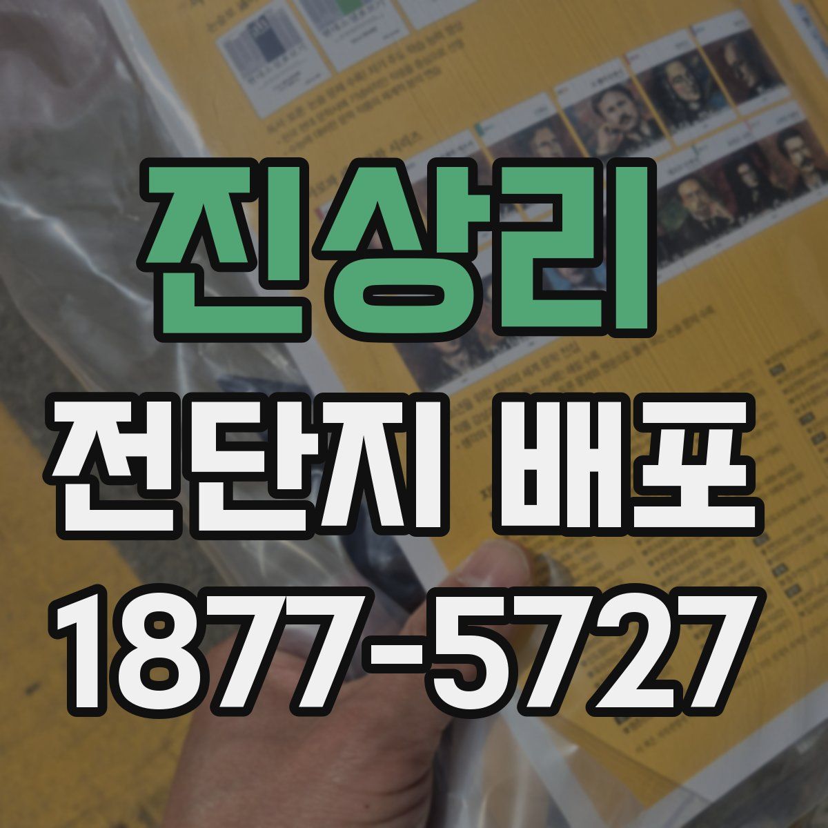 진상리 전단지 배포