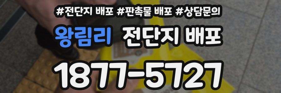 왕림리 전단지 배포