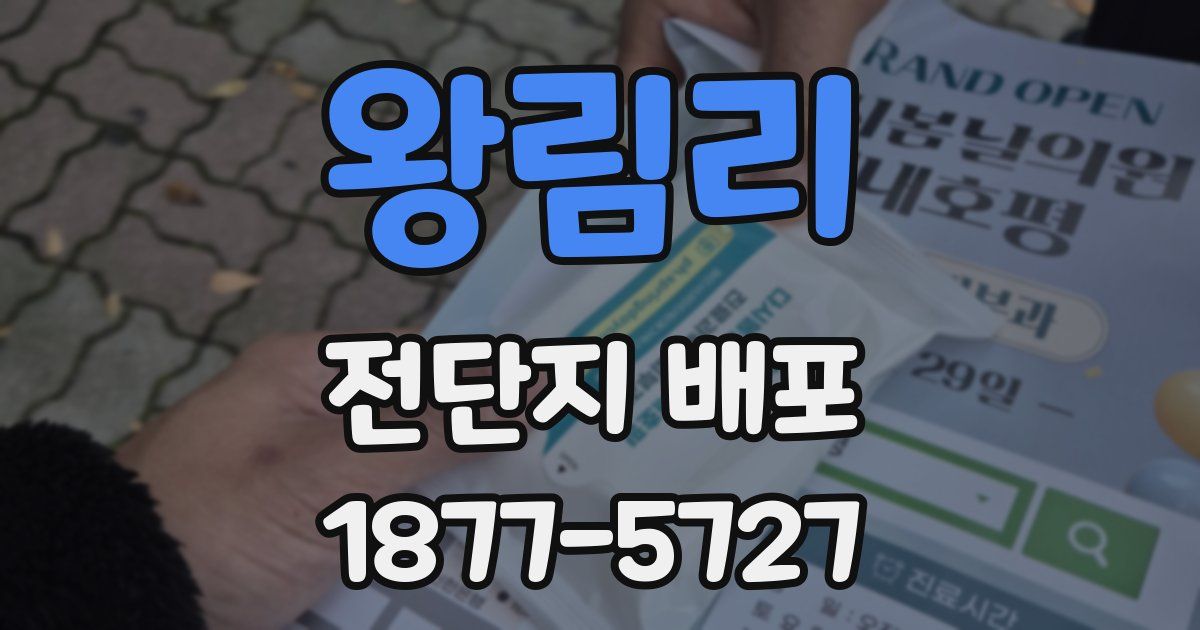 왕림리 전단지 배포