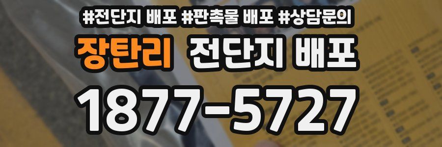 장탄리 전단지 배포