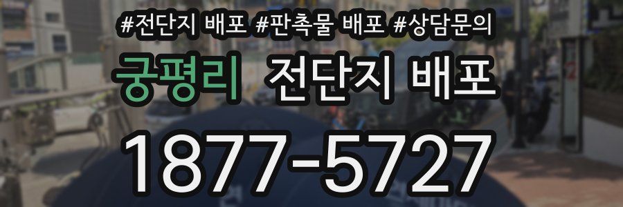 궁평리 전단지 배포