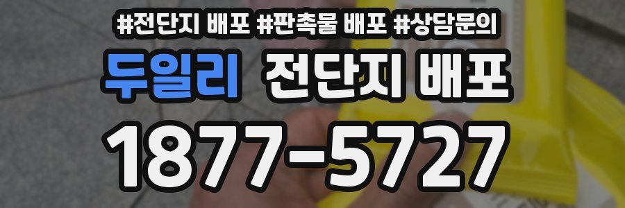 두일리 전단지 배포