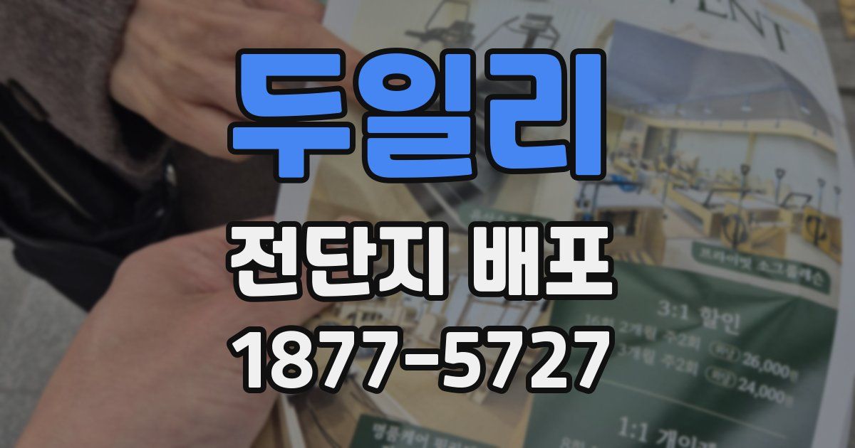 두일리 전단지 배포