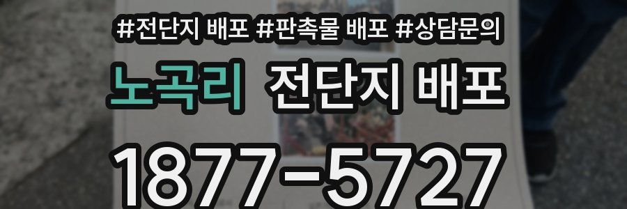 노곡리 전단지 배포
