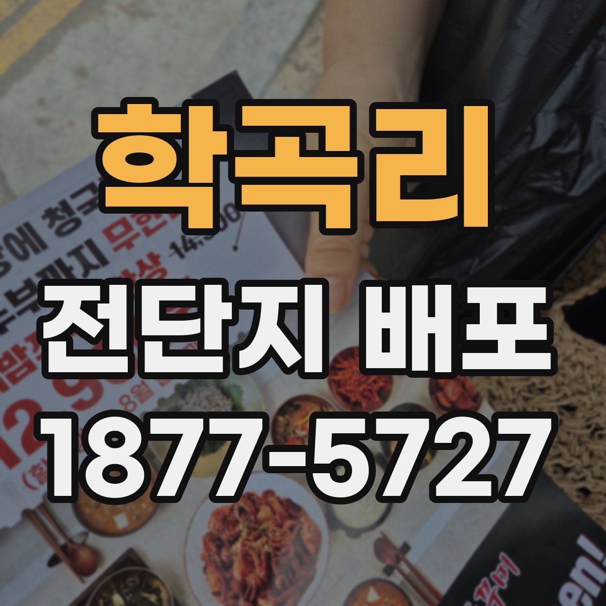 학곡리 전단지 배포