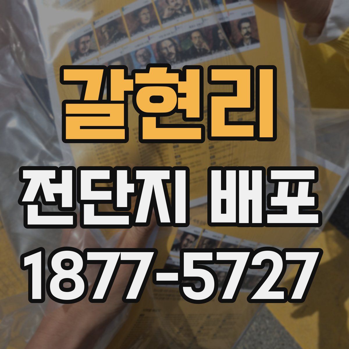 갈현리 전단지 배포