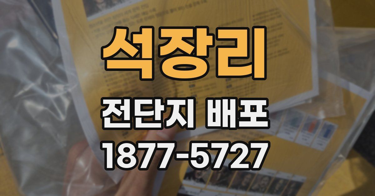 석장리 전단지 배포