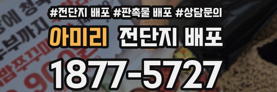 아미리 전단지 배포
