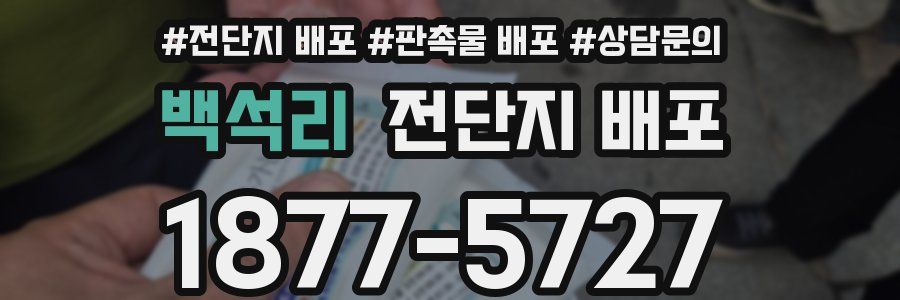 백석리 전단지 배포