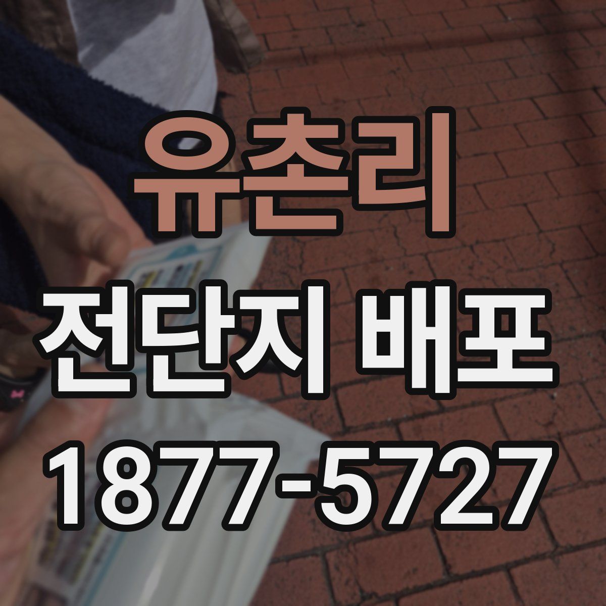 유촌리 전단지 배포