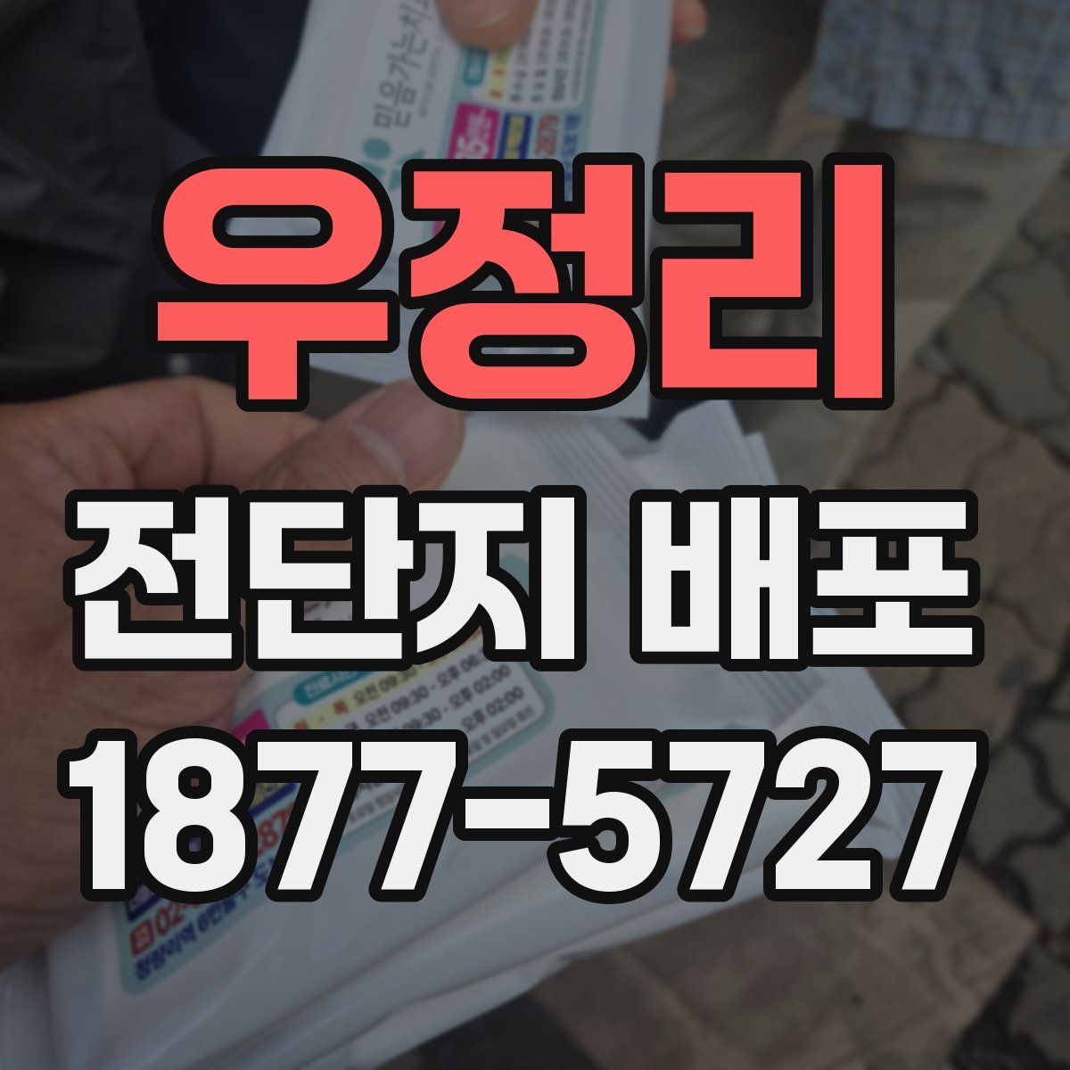 우정리 전단지 배포