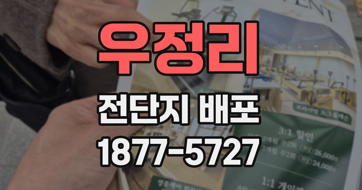우정리 전단지 배포