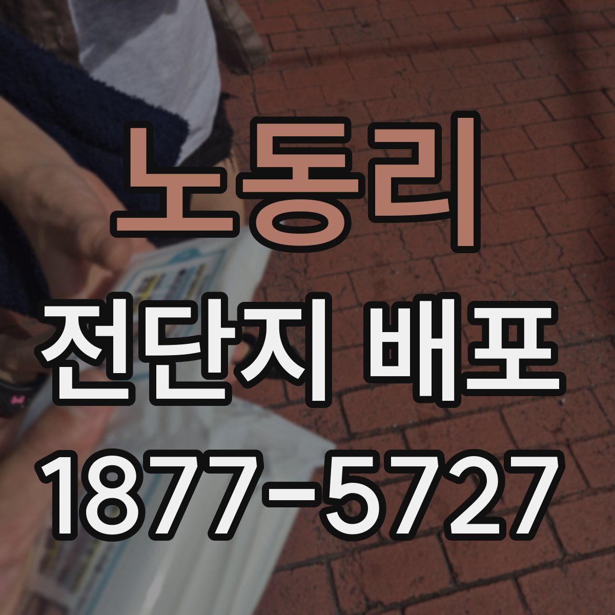 노동리 전단지 배포