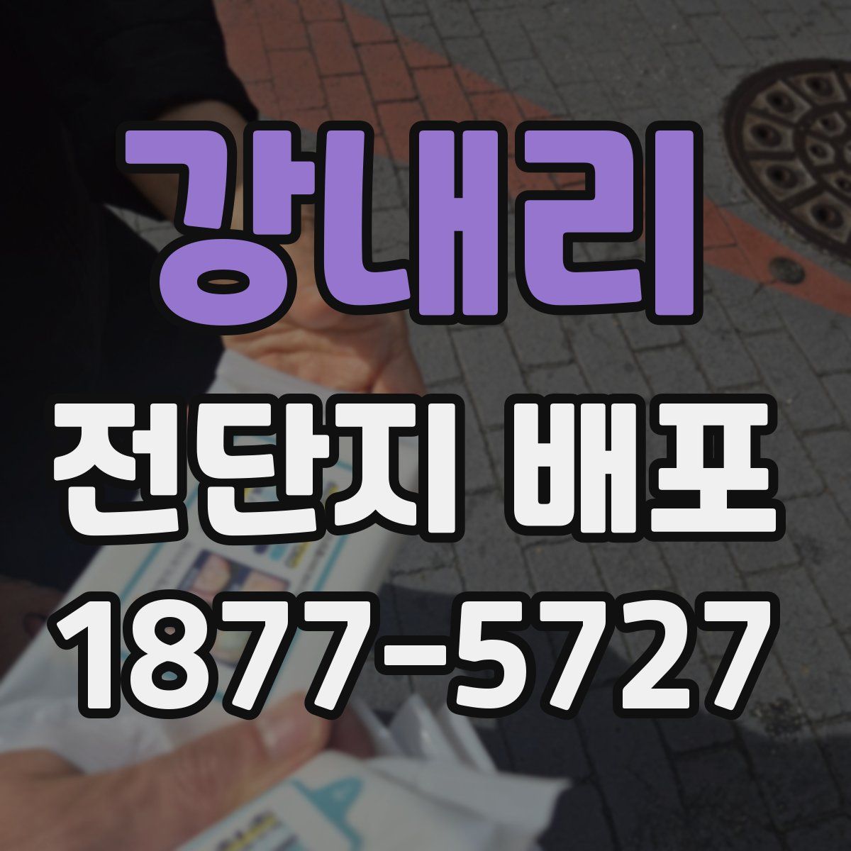 강내리 전단지 배포