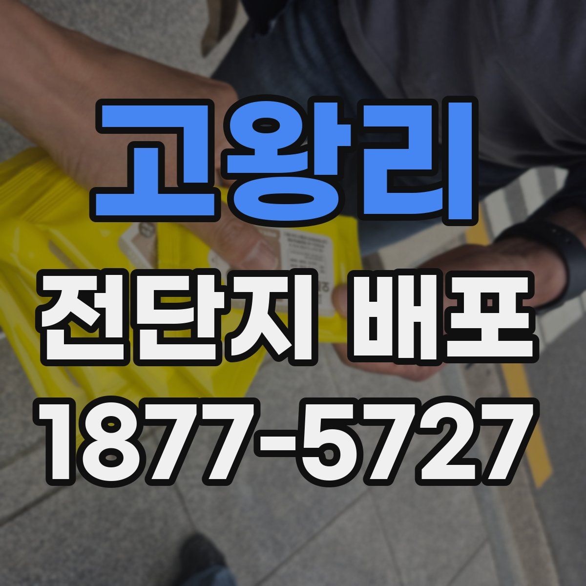 고왕리 전단지 배포