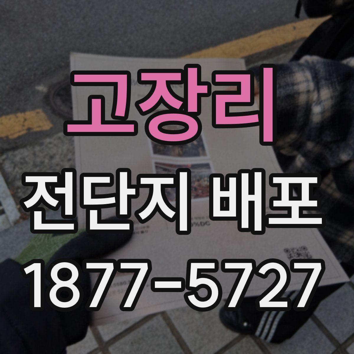 고장리 전단지 배포