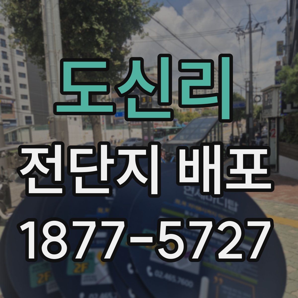 도신리 전단지 배포