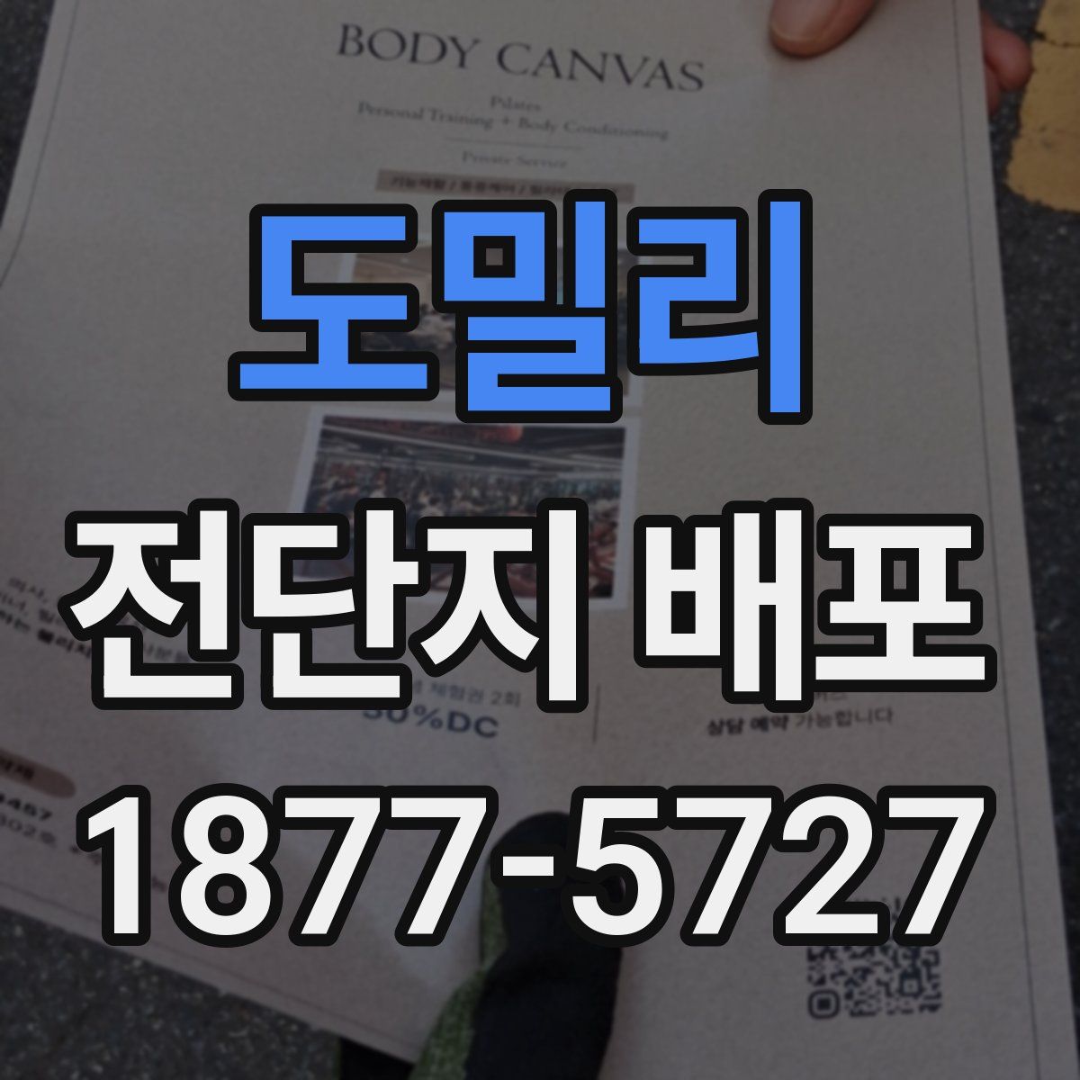 도밀리 전단지 배포