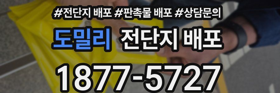 도밀리 전단지 배포