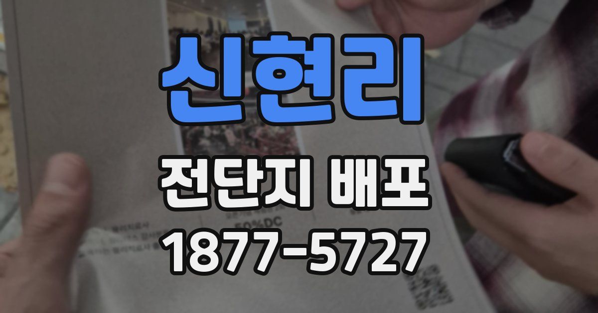 신현리 전단지 배포
