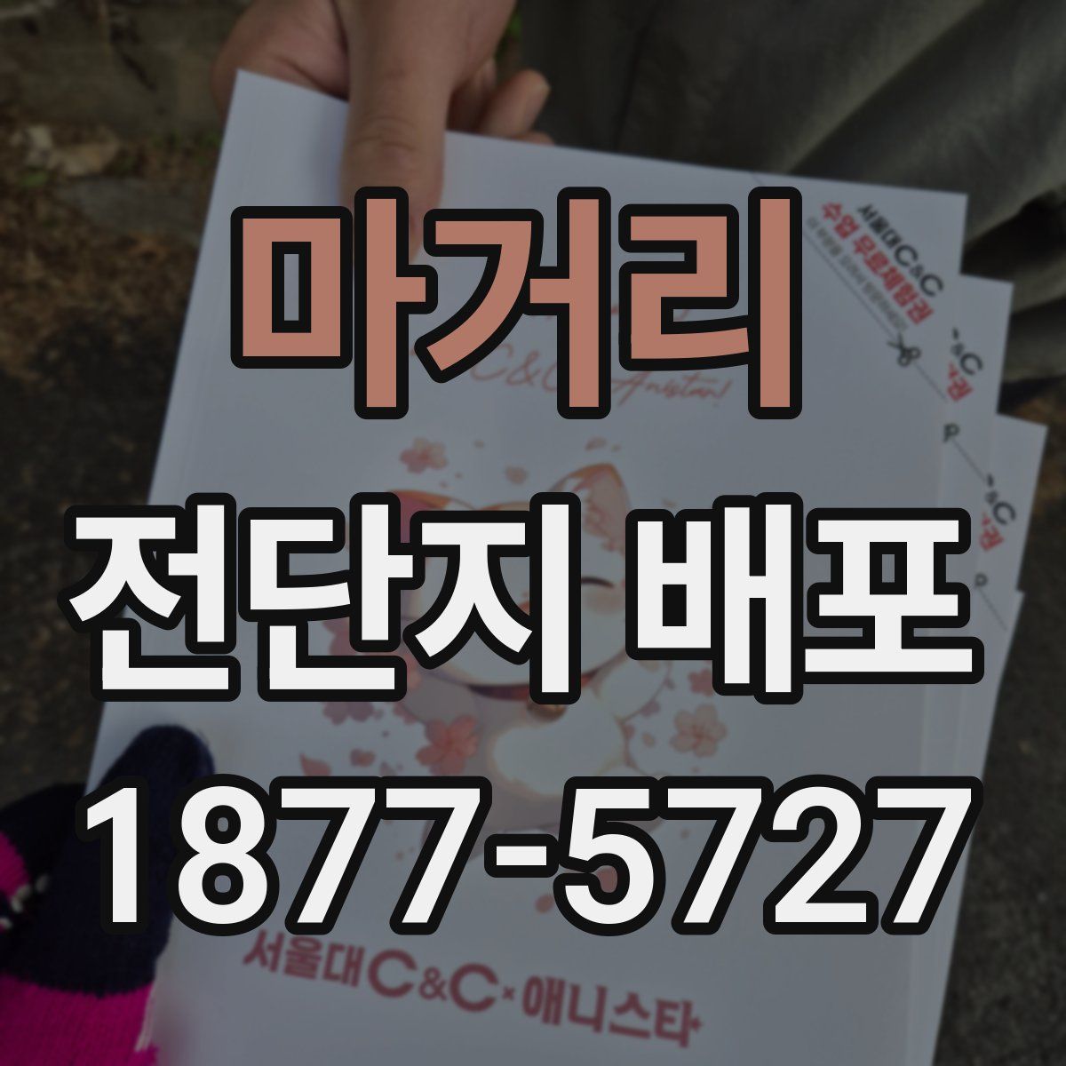 마거리 전단지 배포