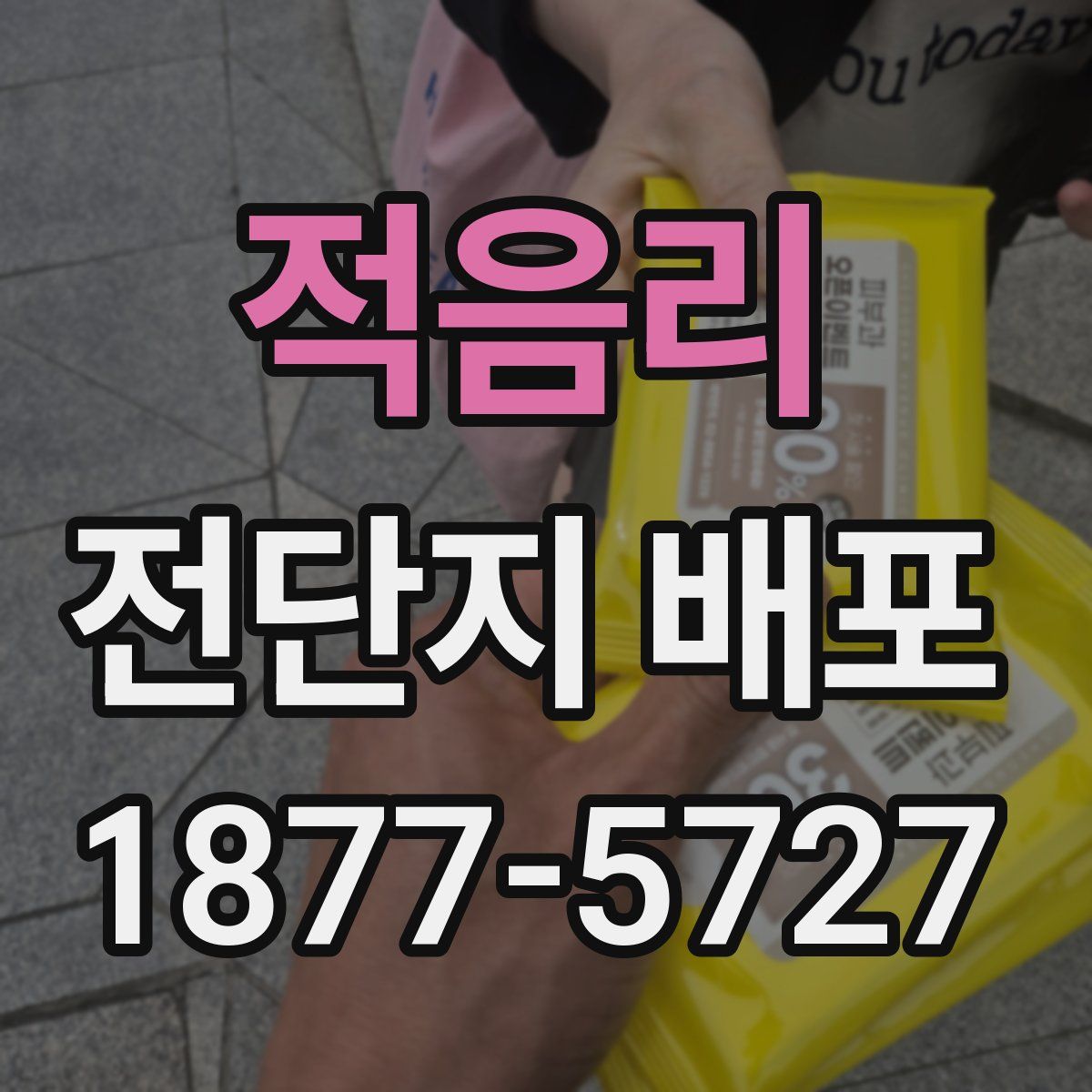 적음리 전단지 배포