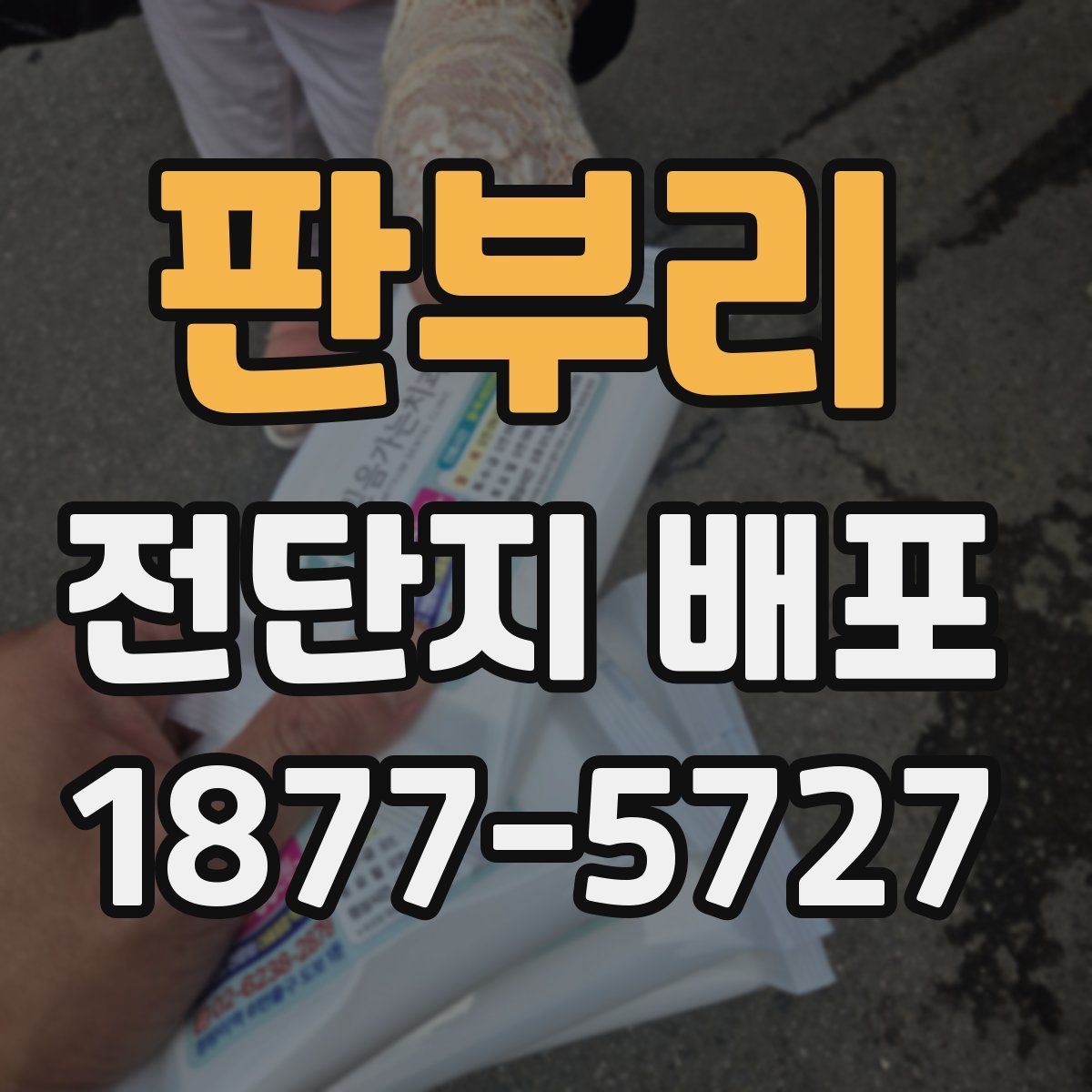 판부리 전단지 배포
