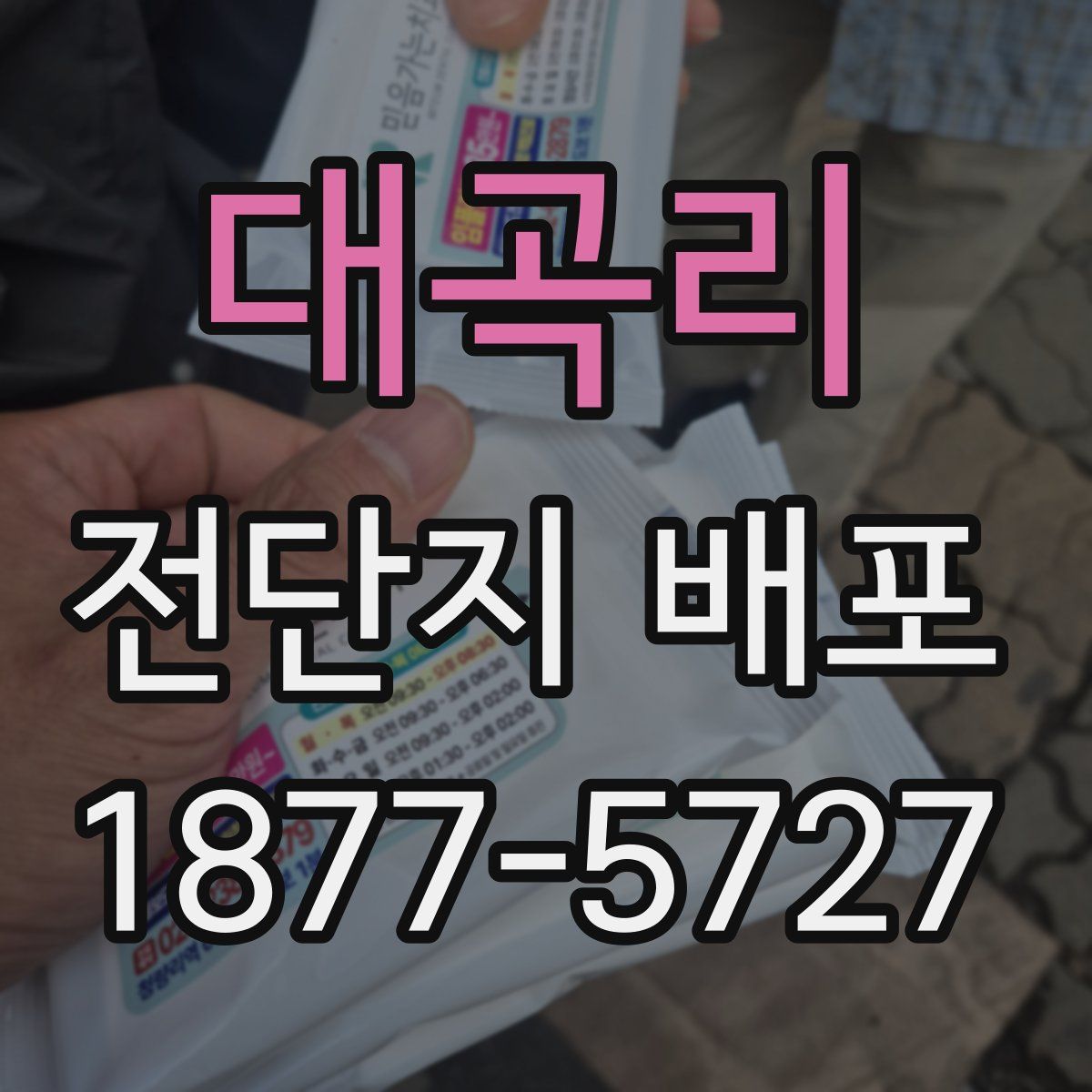 대곡리 전단지 배포