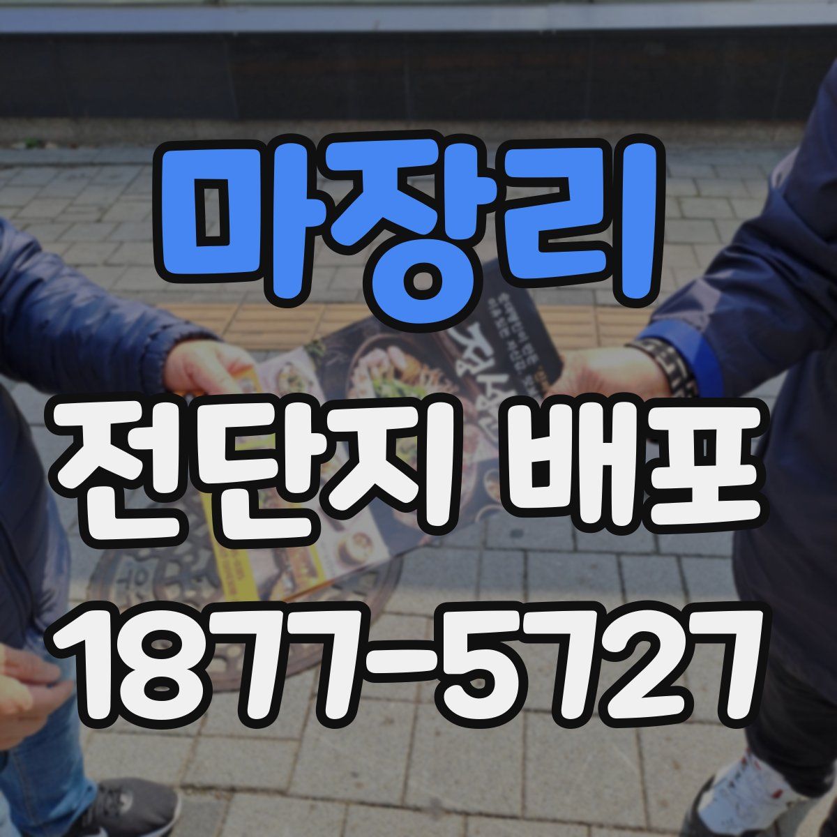 마장리 전단지 배포
