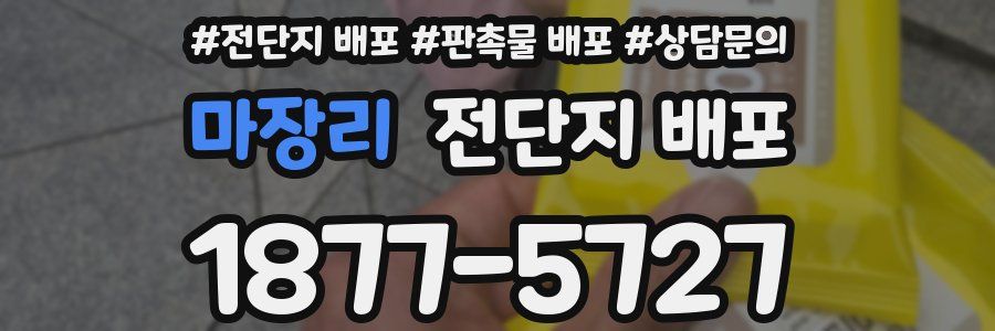 마장리 전단지 배포