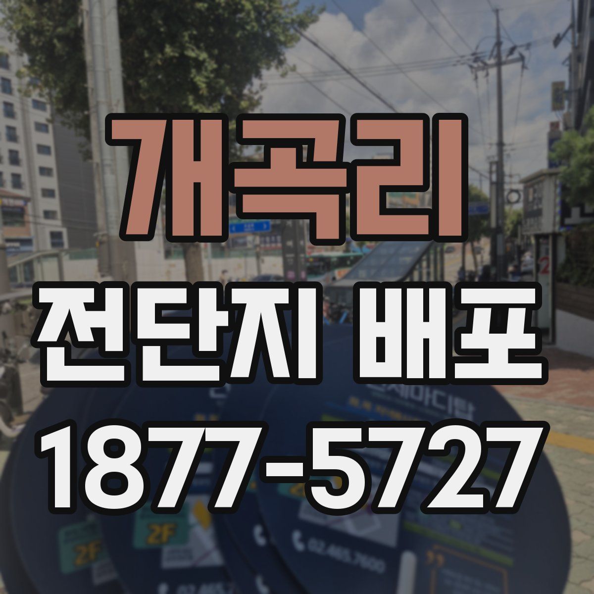 개곡리 전단지 배포