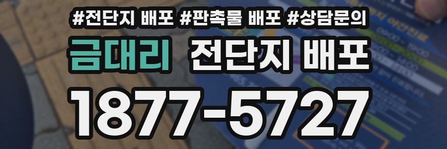 금대리 전단지 배포