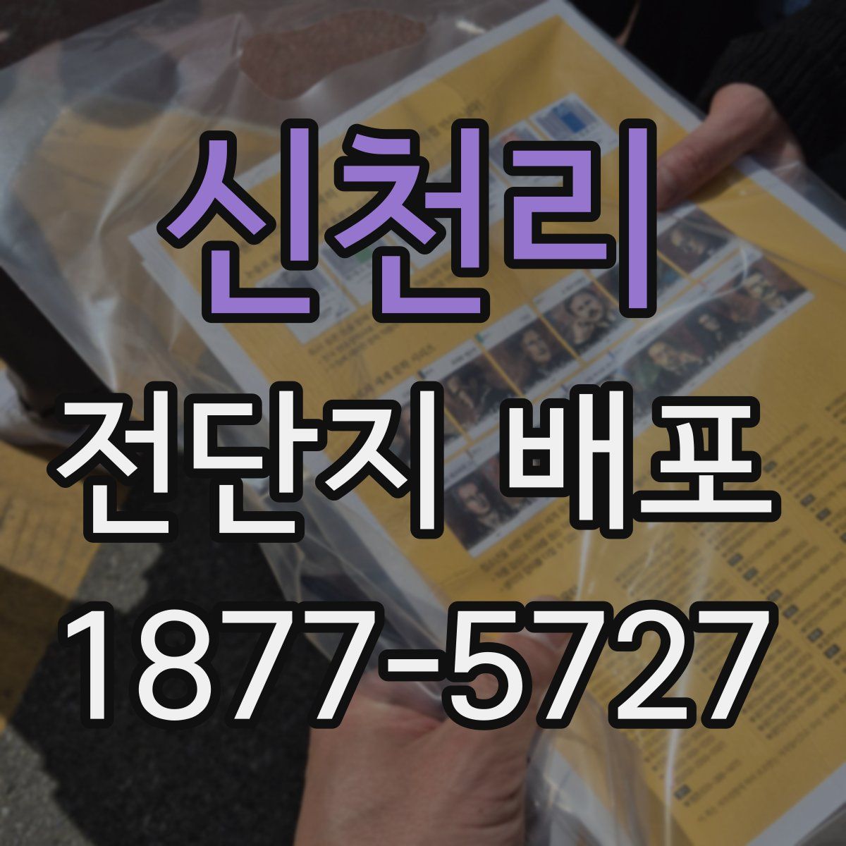 신천리 전단지 배포